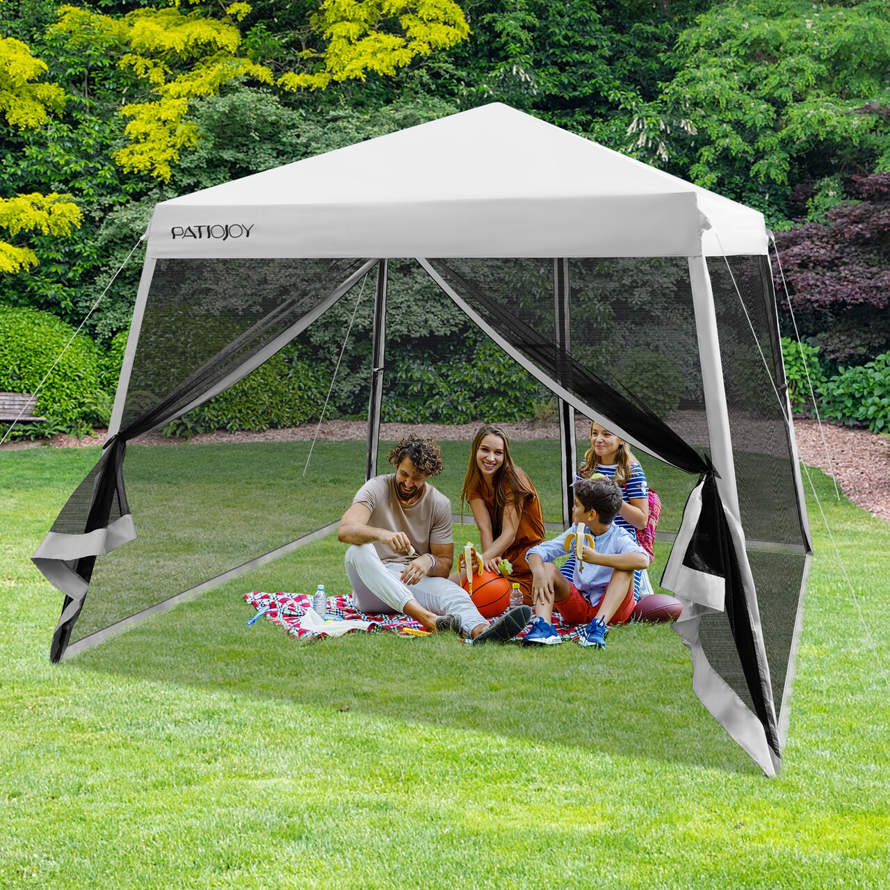 Pop Up Canopy with with Mesh Sidewalls and Roller Bag Michaels